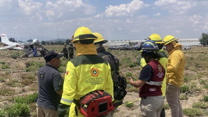 Se desploma avioneta en Huejotzingo, Puebla; hay cuatro muertos
