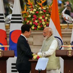 India y Corea del Sur acuerdan duplicar su comercio hasta alcanzar los 50 mil mdd en 2030