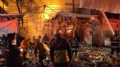 Foto ilustrativa de la nota titulada: Bomberos de la CDMX combaten un incendio en la zona de La Merced (Video)