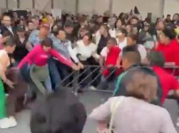 Reportan enfrentamientos en audiencia pública de Clara Brugada (Video)