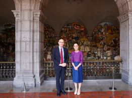 Sheinbaum: acordamos vías de colaboración con Volker Türk