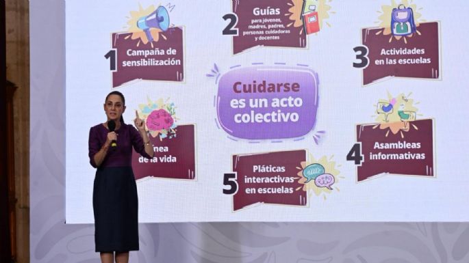 Sheinbaum presenta “ABC de las emociones” para atender la salud mental de menores