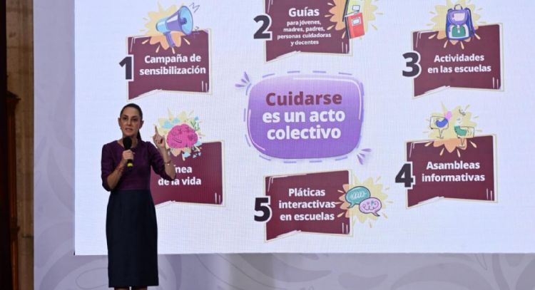 Sheinbaum presenta “ABC de las emociones” para atender la salud mental de menores