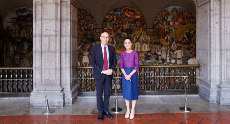 Sheinbaum: acordamos vías de colaboración con Volker Türk