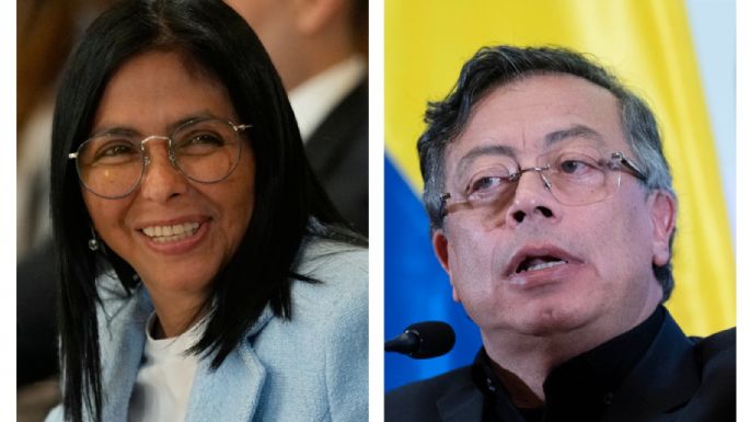 Delcy Rodríguez y Gustavo Petro se reúnen por primera vez con la figura de EU de fondo
