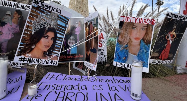 Exigen justicia en Ensenada por Carolina Flores, exreina de belleza asesinada por su suegra