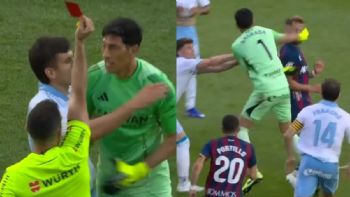 Esteban Andrada, exportero de Monterrey, da puñetazo a rival en Segunda División española (Video)