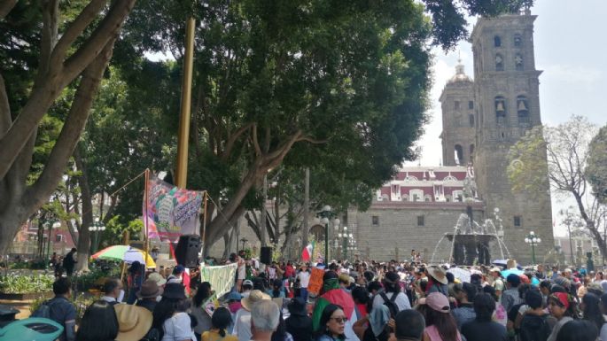 “No es progreso, es ecocidio": ciudadanos protestan contra cablebús en Puebla