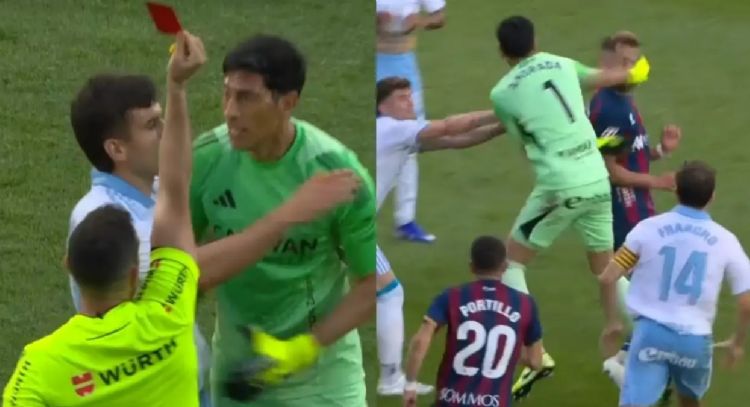 Esteban Andrada, exportero de Monterrey, da puñetazo a rival en Segunda División española (Video)