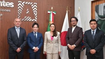 Gobernadora de Aguascalientes se reúne con Chiaki Kobayashi, director general de la oficina Jica