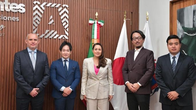 Gobernadora de Aguascalientes se reúne con Chiaki Kobayashi, director general de la oficina Jica en México