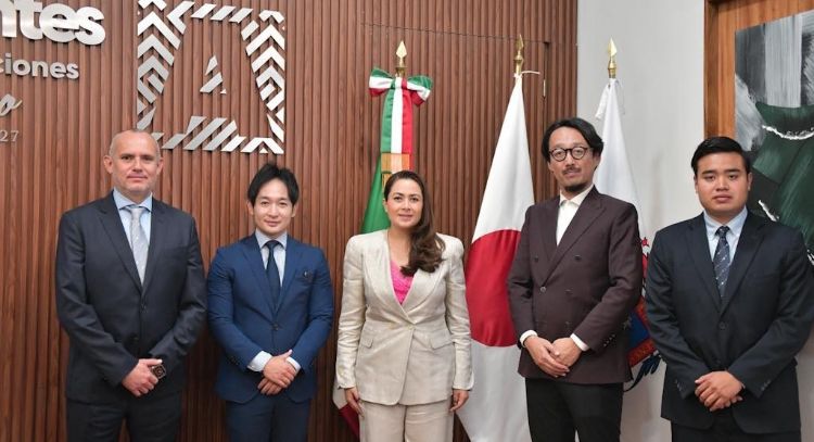 Gobernadora de Aguascalientes se reúne con Chiaki Kobayashi, director general de la oficina Jica