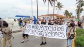 Foto ilustrativa de la nota titulada: Marchan en Veracruz para exigir atención integral al derrame de hidrocarburo
