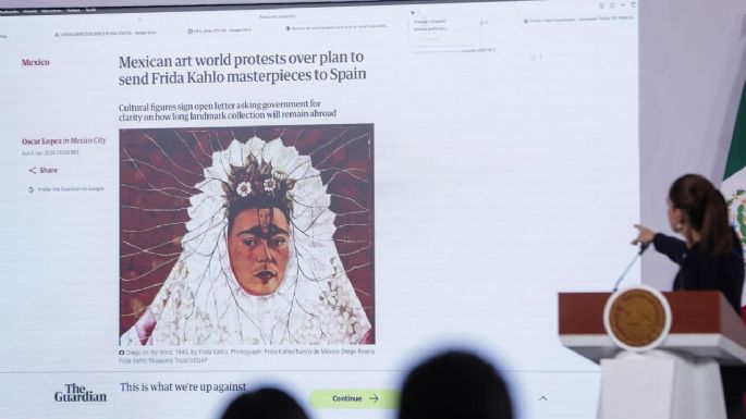 Sheinbaum reprocha a The Guardian por difundir crítica sobre la Colección Gelman