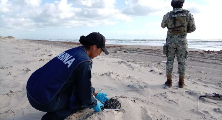 Han recolectado más de seis toneladas de hidrocarburos por derrame en playas tamaulipecas