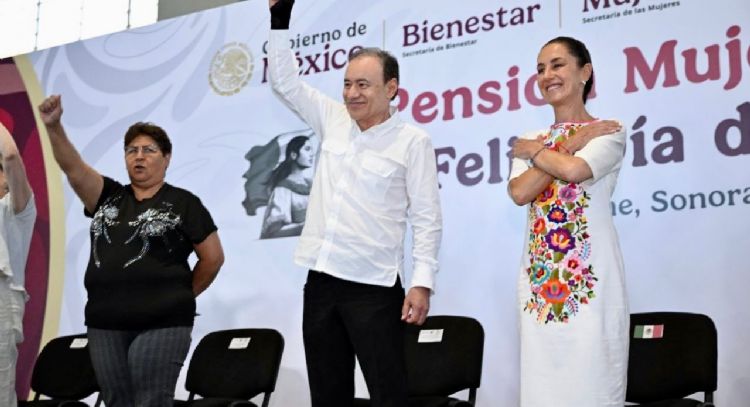 Sheinbaum y Durazo respaldan a más de 70 mil mujeres sonorenses con Pensión Bienestar