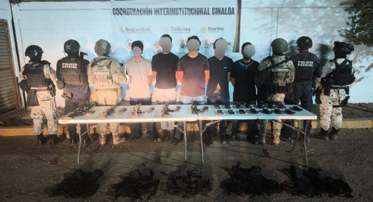Choques armados durante la madrugada en Culiacán dejan 10 detenidos y tres policías heridos