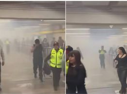 Lanzan petardos durante riña en estación La Raza del Metro; una persona resultó herida