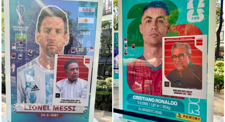 Intervienen exposición sobre álbum del Mundial con estampas de "narcopolíticos"