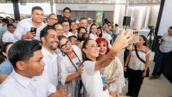 Layda Sansores reprocha a Sheinbaum que Campeche no tiene “para pagar la luz”