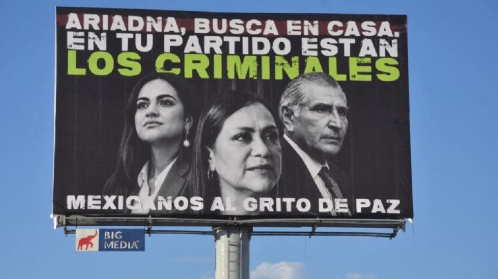 Cuelgan espectaculares y bloquean carreteras previo a la marcha de Morena contra Maru Campos