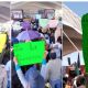 Pobladores de San José Chiapa protestan contra polo de economía circular durante evento de Armenta