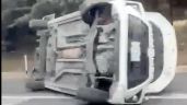 Foto ilustrativa de la nota titulada: Caos vial en la Cuernavaca-México por accidentes y lluvia (Video)
