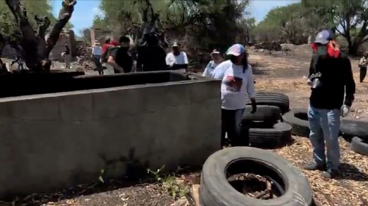 Madres buscadoras descubren crematorio clandestino y restos calcinados en Lagos de Moreno