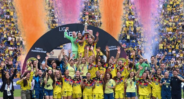 América Femenil conquista su tercer título de liga tras golear a Rayadas