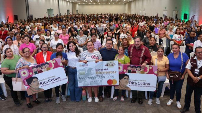 Arranca entrega de tarjetas de la Beca Rita Cetina: estos son los requisitos