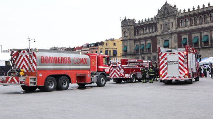 Flamazo en plantón de la UPREZ en el Zócalo; tres mujeres lesionadas