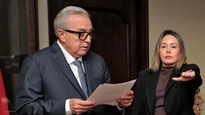 Gobernadora interina de Sinaloa se alinea a Rubén Rocha Moya
