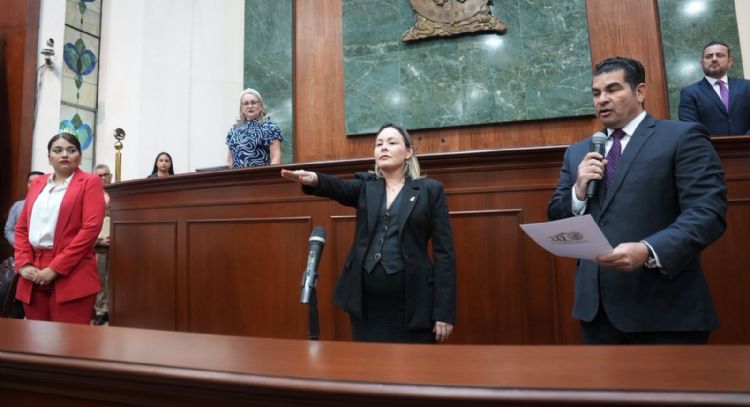 Congreso de Sinaloa designa a Yeraldine Bonilla como gobernadora interina