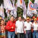 Alejandro Armenta marcha con líderes de la CTM y SNTE, afines a su gobierno
