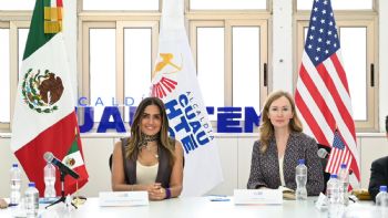 Alessandra Rojo se reúne con cónsul de EU para coordinar seguridad rumbo al Mundial