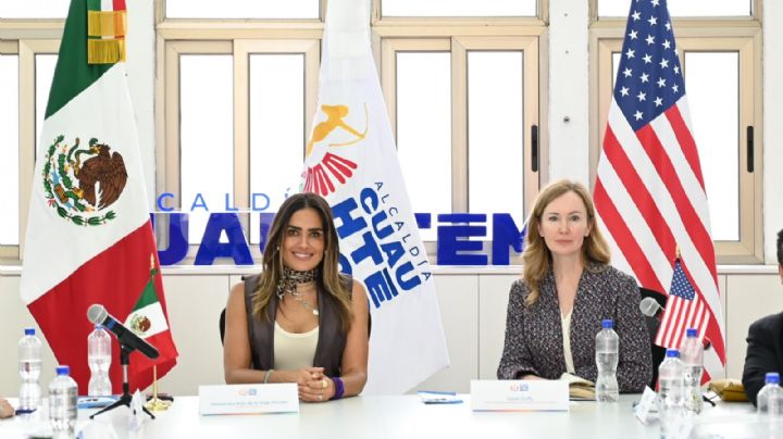 Alessandra Rojo se reúne con cónsul de EU para coordinar seguridad rumbo al Mundial