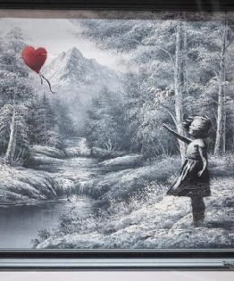 "Niña con globo": Obra de Bansky se vende po17.9 millones de dólares
