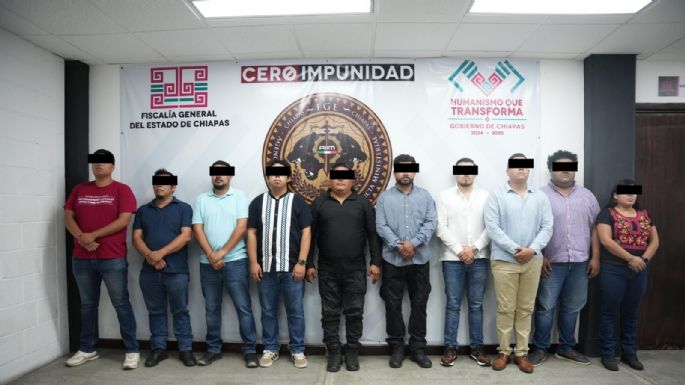 Detienen a 10 servidores públicos de la Fiscalía de Chiapas por actos de tortura captados en video