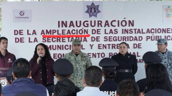Alcaldesa de Cadereyta acusa “clasismo” tras ser criticada por pifia ortográfica en acto oficial