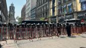 Foto ilustrativa de la nota titulada: Blindan alrededores del Zócalo capitalino ante marcha de la CNTE