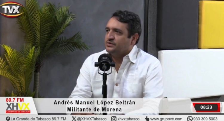 “Andy” López Beltrán: Como dice nuestro senador Adán Augusto, puedo ganar caminando