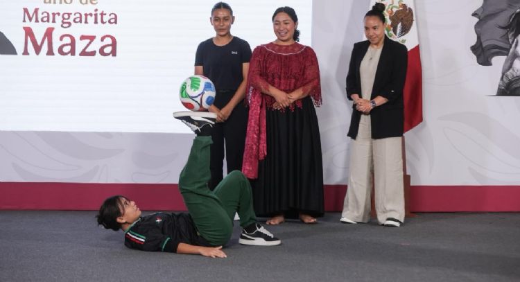 Ellas son las ganadoras de boletos para el Mundial; así mostraron su talento en la mañanera (Video)
