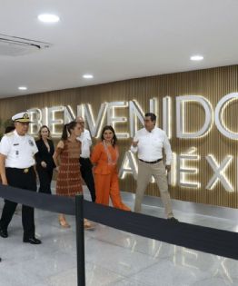 Sheinbaum entrega la primera fase de la remodelación del AICM