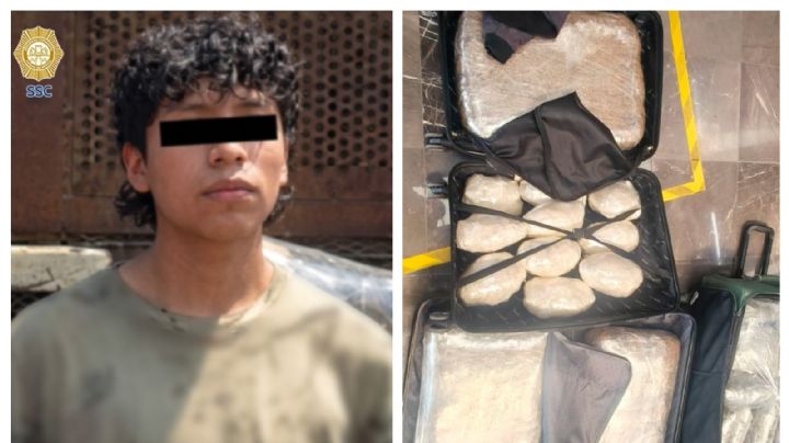 Lo detienen con 47 kilos de mariguana cuando pretendía viajar a Veracruz desde la TAPO