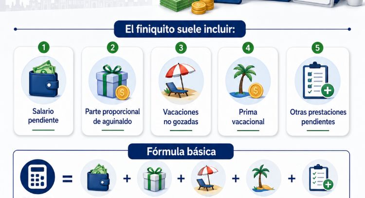 Calcular finiquito en México y elegir una tarjeta sin anualidad sin desordenar tu dinero