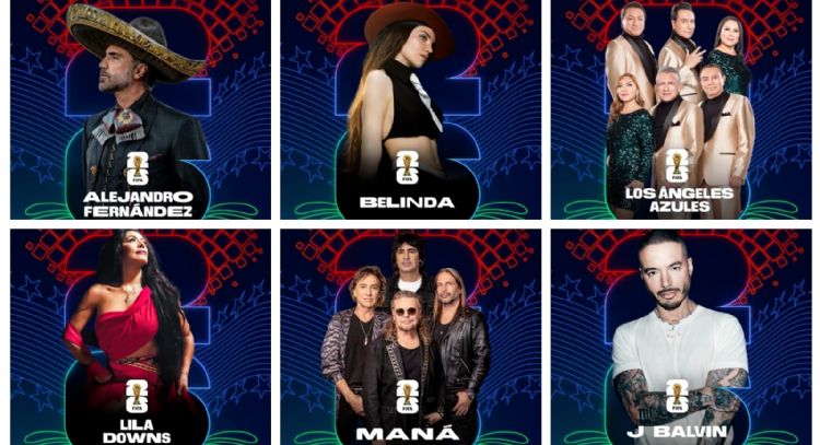 Alejandro Fernández, Belinda, Los Ángeles Azules estarán en ceremonia de apertura del Mundial