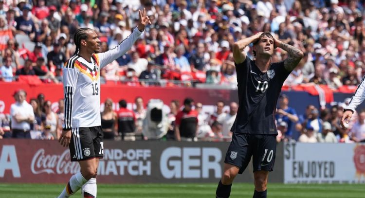 Alemania vence 2-1 a Estados Unidos en duelo amistoso y llega al Mundial con 9 victorias