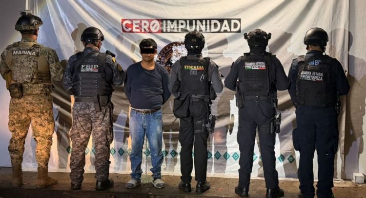 Capturan en Tapachula, Chiapas, a presunto líder de la MS-13 buscado por la justicia salvadoreña