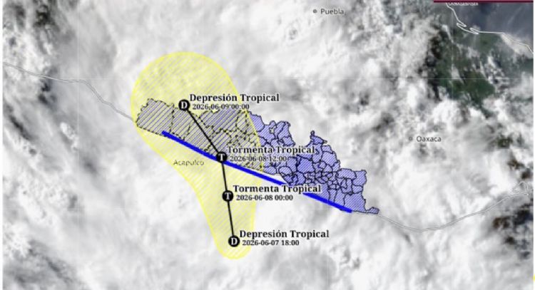 Amaga a Guerrero la posible tormenta tropical Boris; se aproxima a Acapulco y tendrá efecto en CDMX