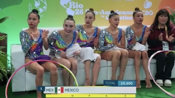 Conjunto de gimnasia rítmica cierra con plata y bronce en Campeonato Panamericano